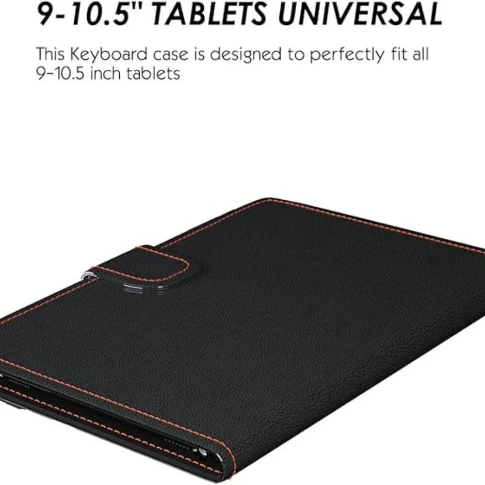 Touchpad Keyboard Case for 9–11” Tablets Universal (Black)  New, No Tags